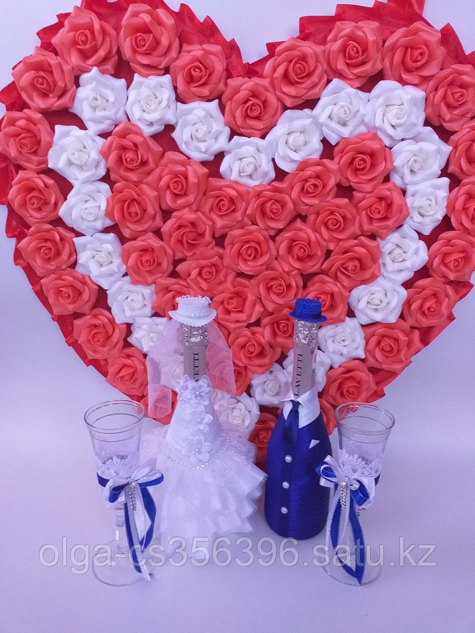Свадебное шампанское и бокалы...Creativ А - 4/2