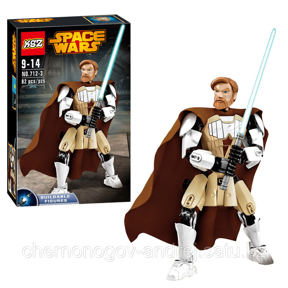 Конструктор KSZ712-3 обиван кеноби star wars lego Звёздные Войны