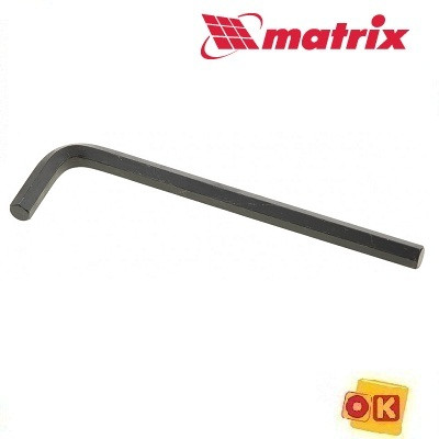 Ключ имбусовый HEX, 10 мм, CrV MATRIX - фото 1 - id-p89582669