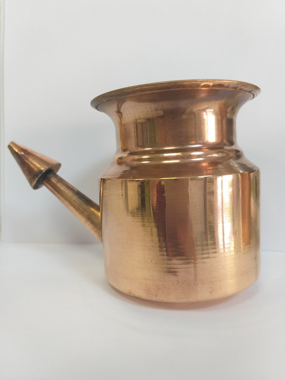 Медный чайник для промывания носа Нети пот, процедура Джала Нети