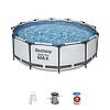 Круглый каркасный бассейн BestWay "Steel Pro MAX"  56418, размер 366х100 см