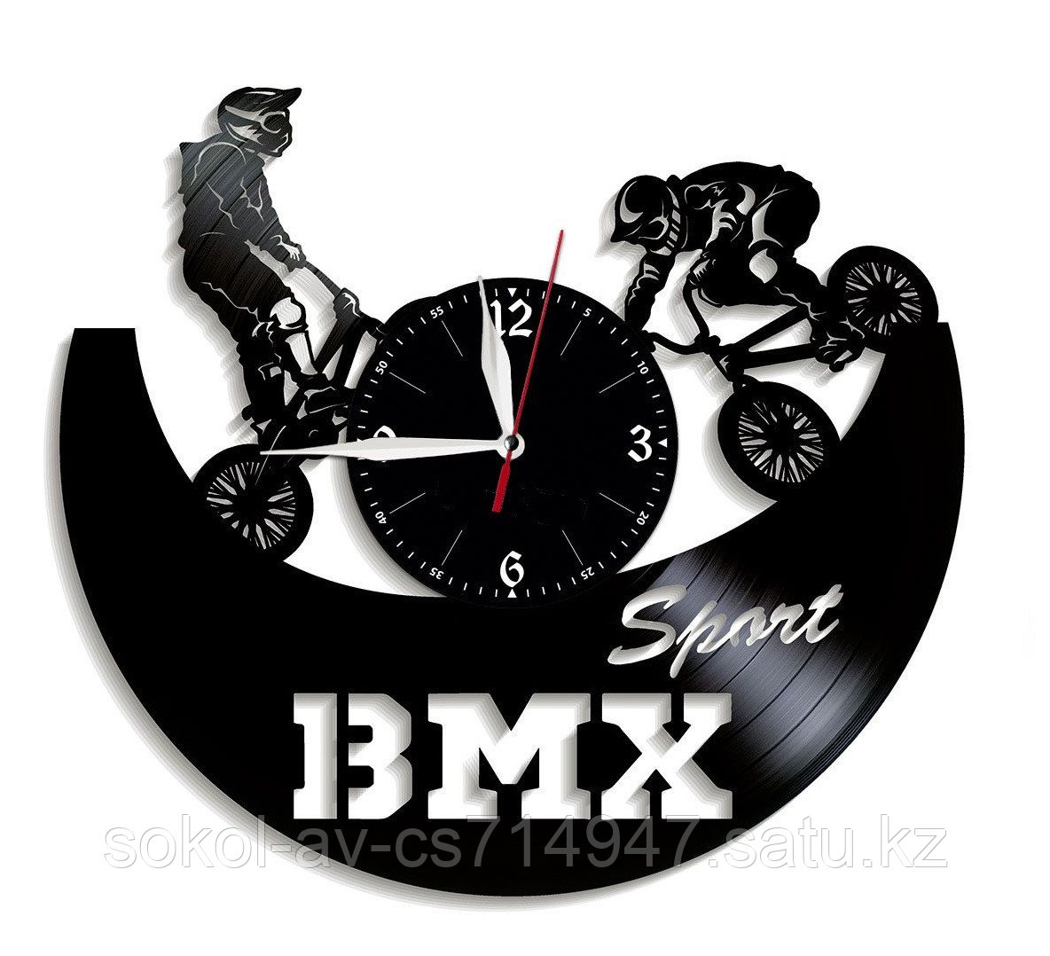 Часы BMX Bicycle Motocross велосипедный мотокросс, подарок фанатам, любителям, 1272
