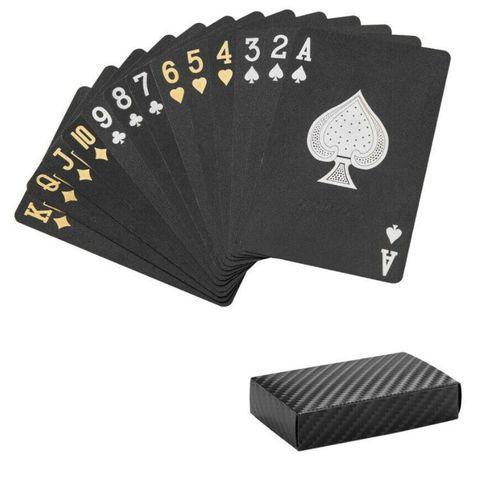 Колода черных игральных карт ПокерФест Black Diamond из пластика - фото 1 - id-p89602496