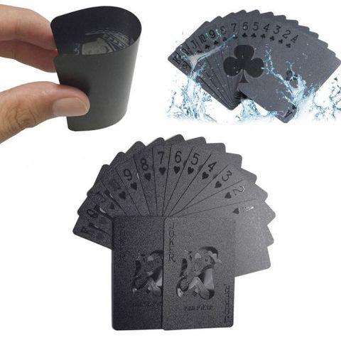Колода черных игральных карт ПокерФест Black Diamond из пластика - фото 5 - id-p89602496