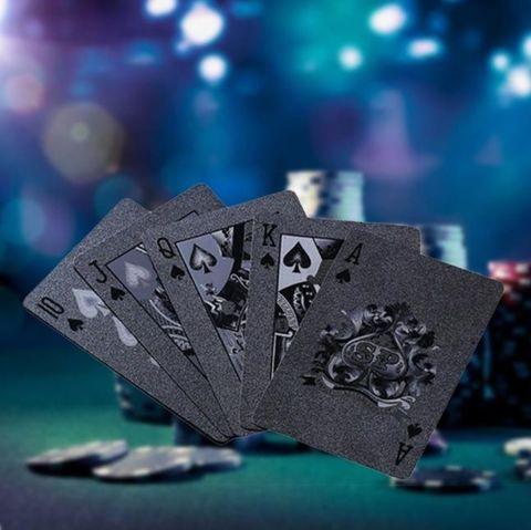 Колода черных игральных карт ПокерФест Black Diamond из пластика - фото 6 - id-p89602496