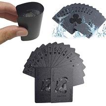 Колода черных игральных карт ПокерФест Black Diamond из пластика, фото 3