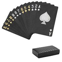 Колода черных игральных карт ПокерФест Black Diamond из пластика