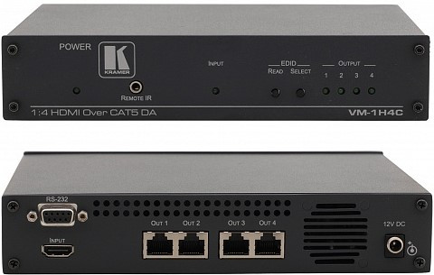 KRAMER VM-1H4C - Высококачественный усилитель-распределитель-передатчик HDMI - фото 1 - id-p89604671