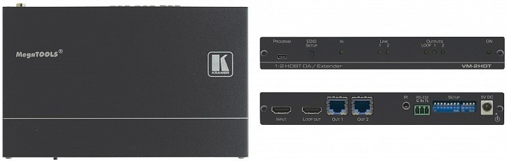 KRAMER VM-2HDT Высококачественный усилитель-распределитель сигналов HDMI - фото 1 - id-p89604672