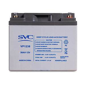 Аккумуляторная батарея SVC VP1238 12В 38 Ач (195*165*178), фото 2
