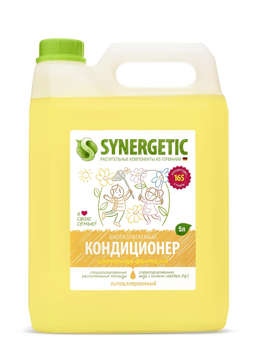 SYNERGETIC кондиционер для белья «Цветочная фантазия» на розлив