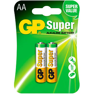 Батарейки GP SUPER Alkaline (АА), 2 шт.