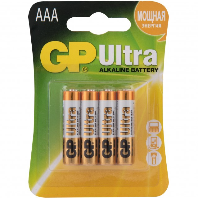 Батарейки GP ULTRA Alkaline 24AU-CR4 (ААА)