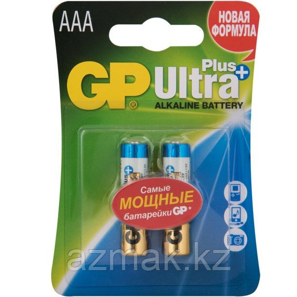 Батарейки GP ULTRA PLUS Alkaline (AAA), 2 шт. - фото 1 - id-p83454518