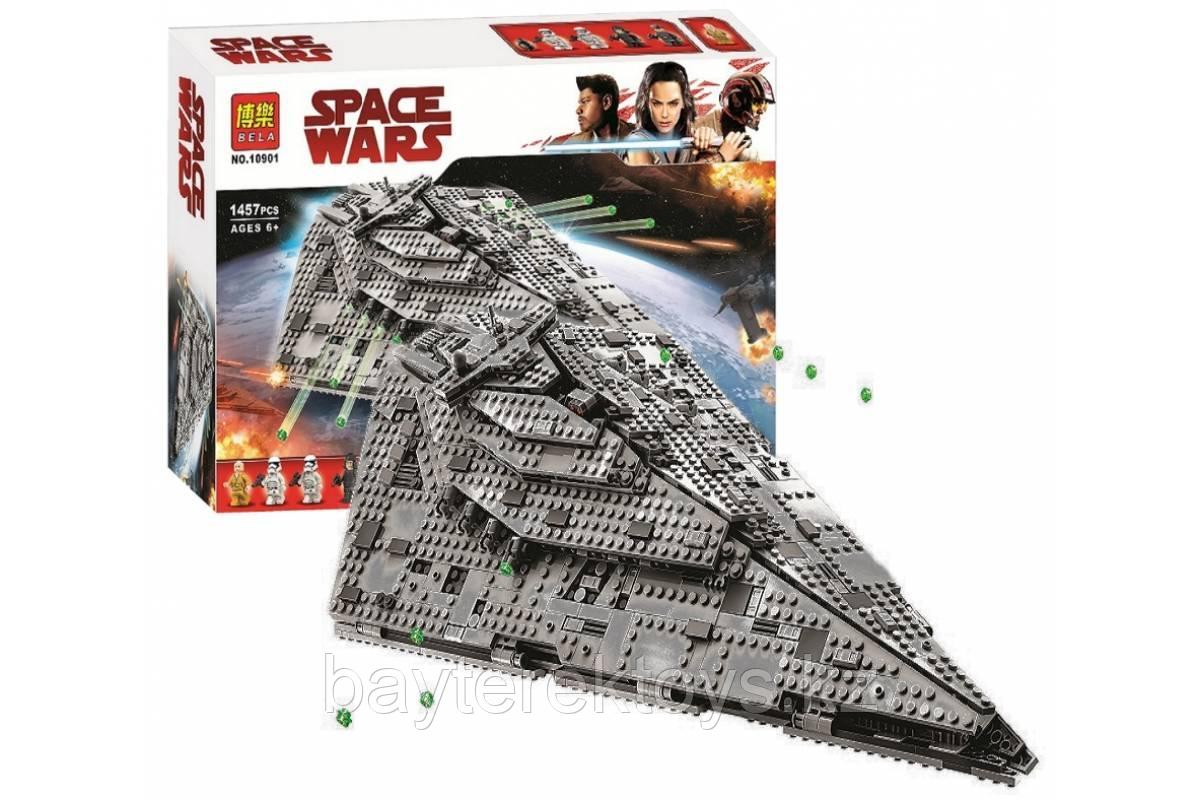 Аналог Lego 75190 First Order Star Destroyer , BELA 10901 Звёздный разрушитель Первого Ордена.