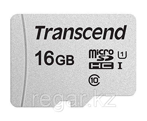 Карта памяти MicroSD 16GB Class 10 U1 Transcend TS16GUSD300S