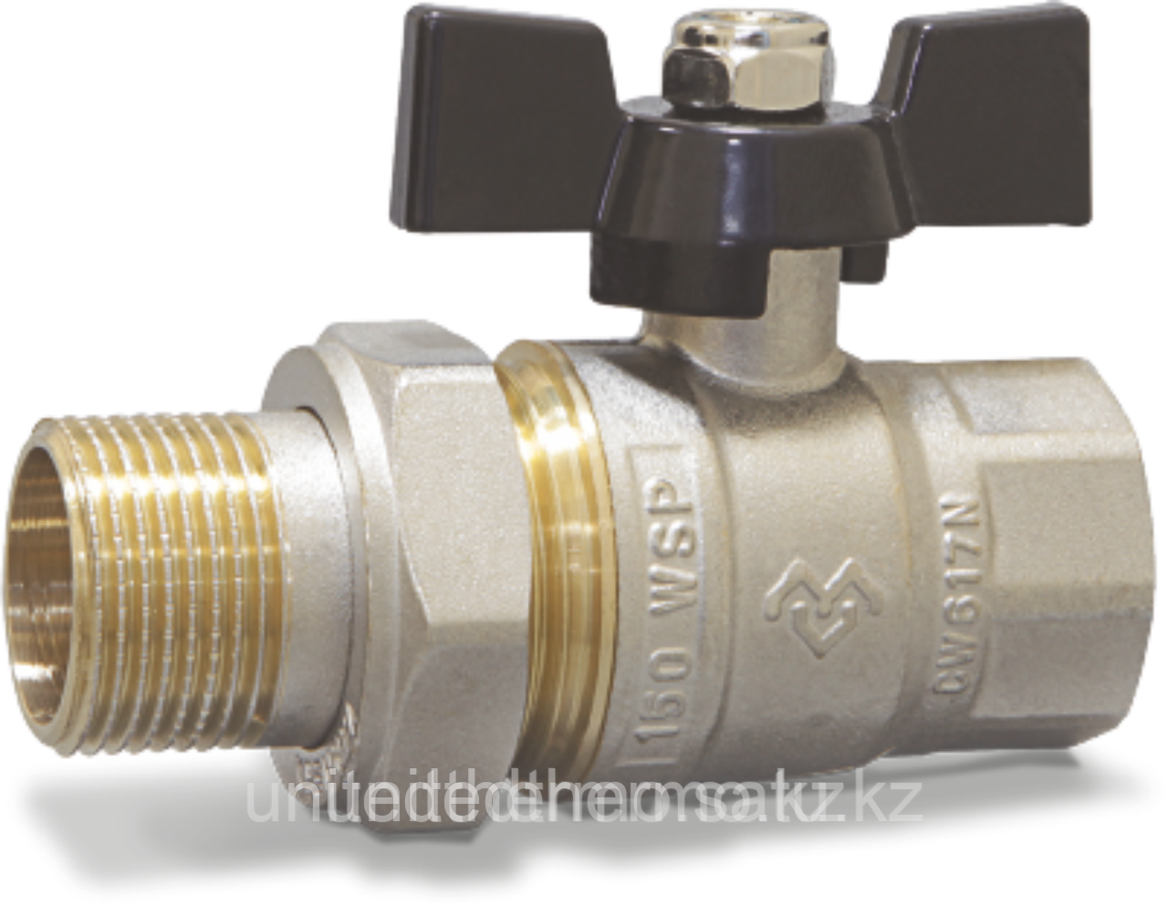 Кран шаровый со сгоном 1/2" В/Н Varmega TORO, бабочка