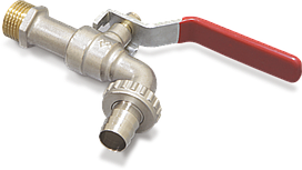 Кран 3/4" (20мм) шаровый водоразборный со штуцером Varmega