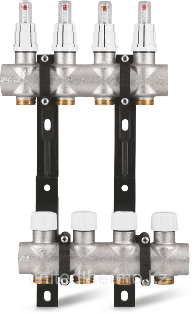 Коллектор S10 1"x3/4" EK для теплого пола с расходомерами Varmega - 10 выходов
