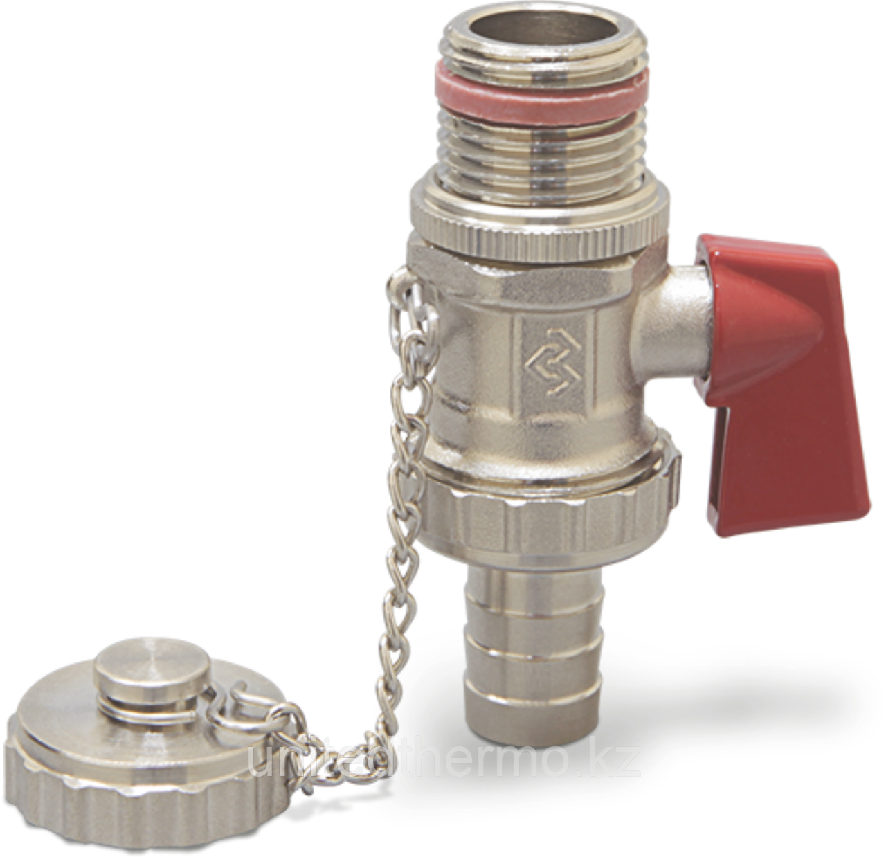 Кран 1/2" (15мм) шаровый дренажный со штуцером и заглушкой Varmega Classico