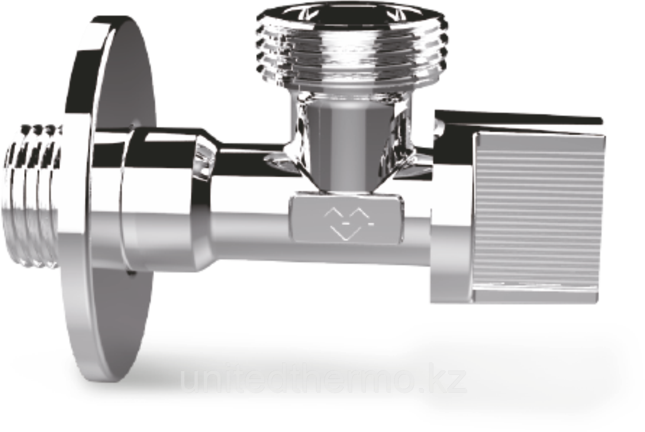 Кран хромированный 1/2"x3/4" Н/Н угловой шаровый для подключения смесителя Varmega