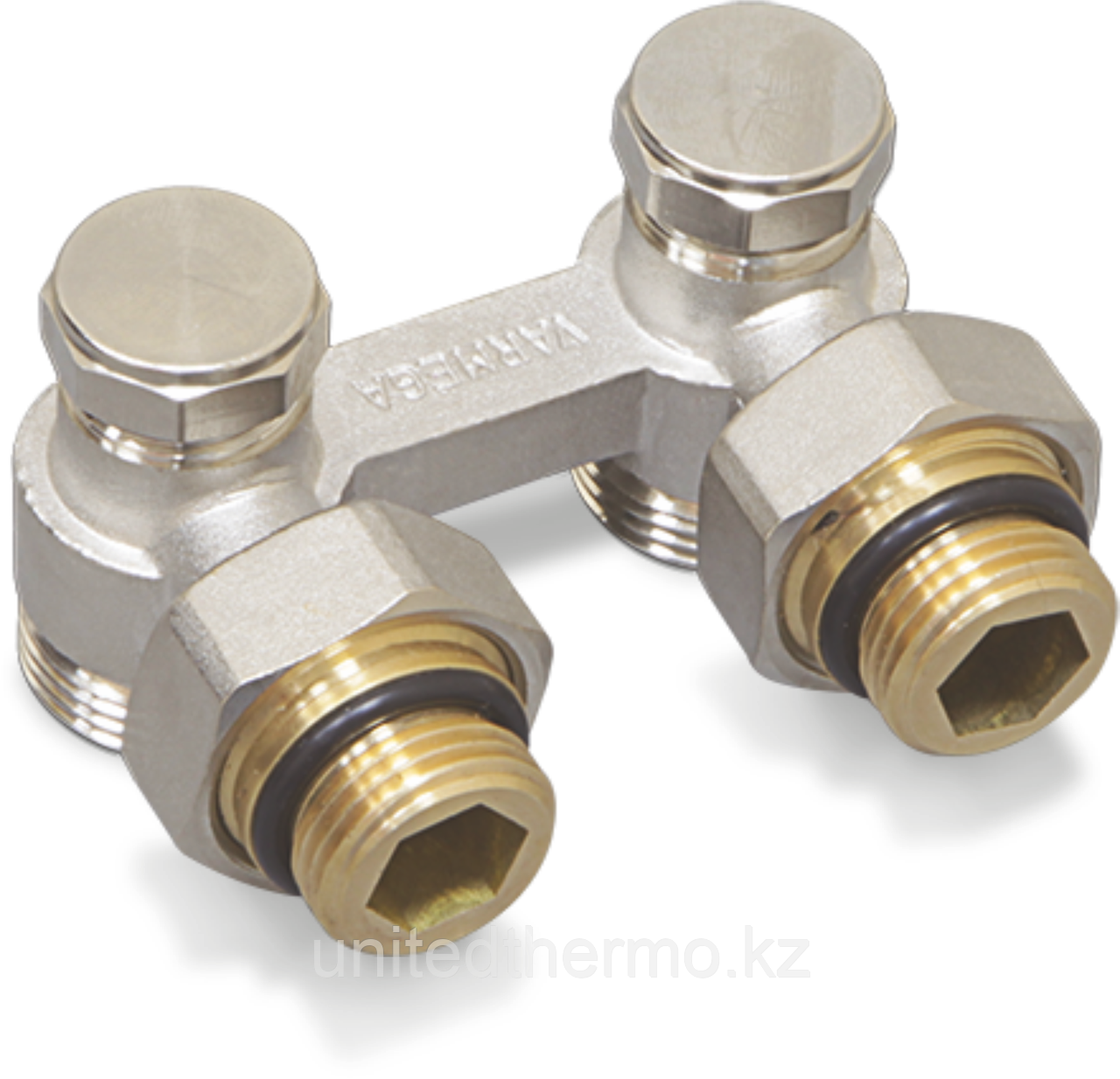 Угловой 1/2"x3/4" узел нижнего подключения Varmega
