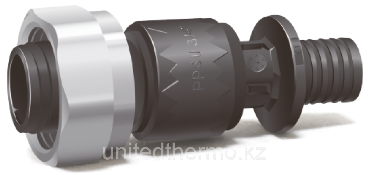 Муфта 16x3/4 с накидной гайкой и евроконусом Varmega Slide-fit