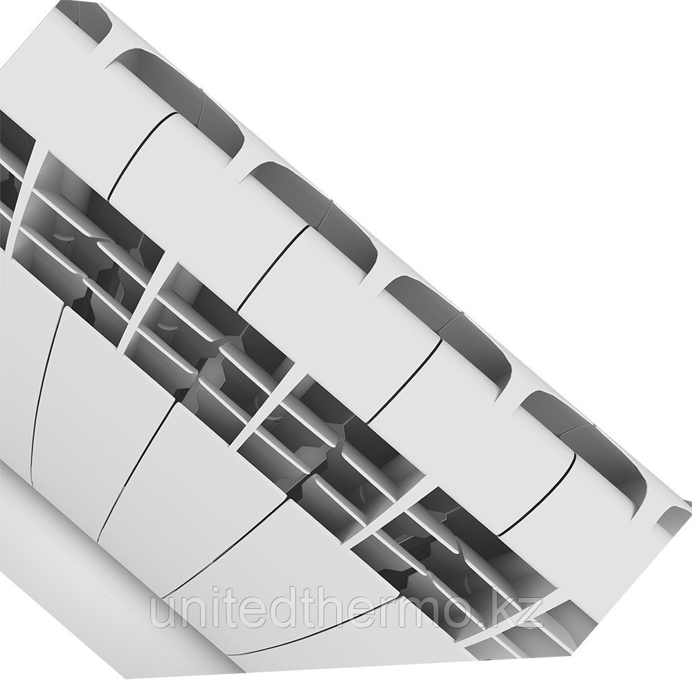 Радиатор алюминиевый Biliner 500/90 выпуклый Royal Thermo серый (РОССИЯ) - фото 8 - id-p89627447