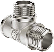 Тройник 1/2" 15 мм ВР/НР/НР резьба MIRAYA