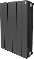 Радиатор биметаллический Pianoforte 500/100 Royal Thermo черный (РОССИЯ), фото 1