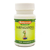 Сарпагандха ср.год 01 23г. (Sarpagandha) Baidyanath, 50 таб. для снижения кровяного давления, при бессоннице