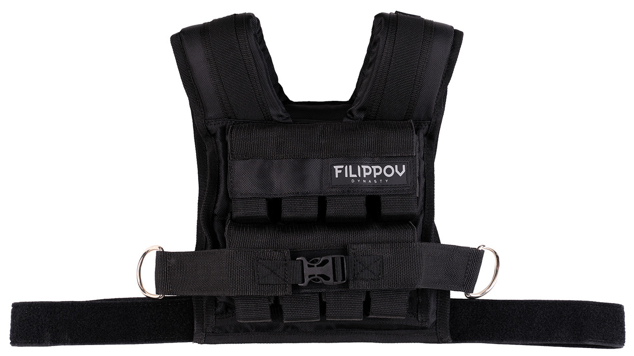 Жилет-утяжелитель «Hard Training FILIPPOV 17 кг» (черный) 18 кг - фото 5 - id-p89628872