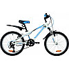 Велосипед NOVATRACK 20", LUMEN, синий, алюм., 6-скор, TY21/TS38/SG-6SI, V-brake