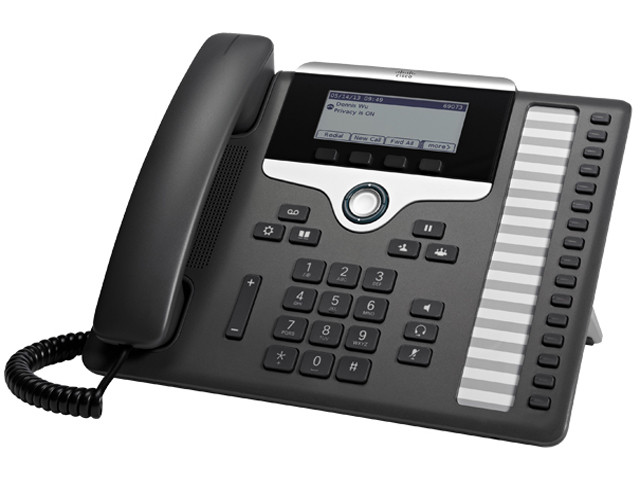 Cisco CP-7861-K9= IP-телефон,16 линий SIP с встроенным коммутатором 2 x FE RJ-45 - фото 1 - id-p89646017