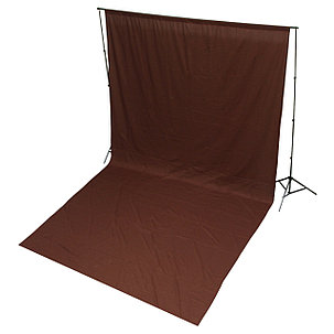 Студийный тканевый фон 3м × 2,3 м коричневый (шоколадный), фото 2