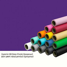 Фон бумажный Superior 68 Deep Purple 2,72x11м цвет насыщенный пурпурный