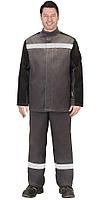 Костюм сварщика "ГЕРКУЛЕС" летний, куртка, п/к т.серый с черным, СОП 50мм