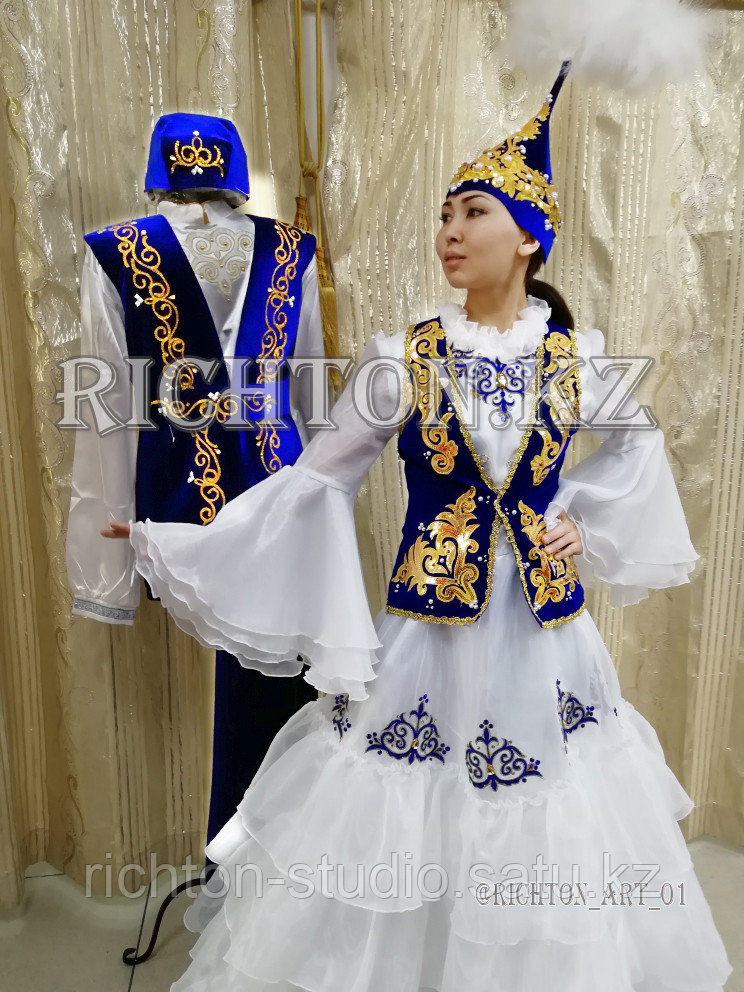 Пошив женских казахских костюмов