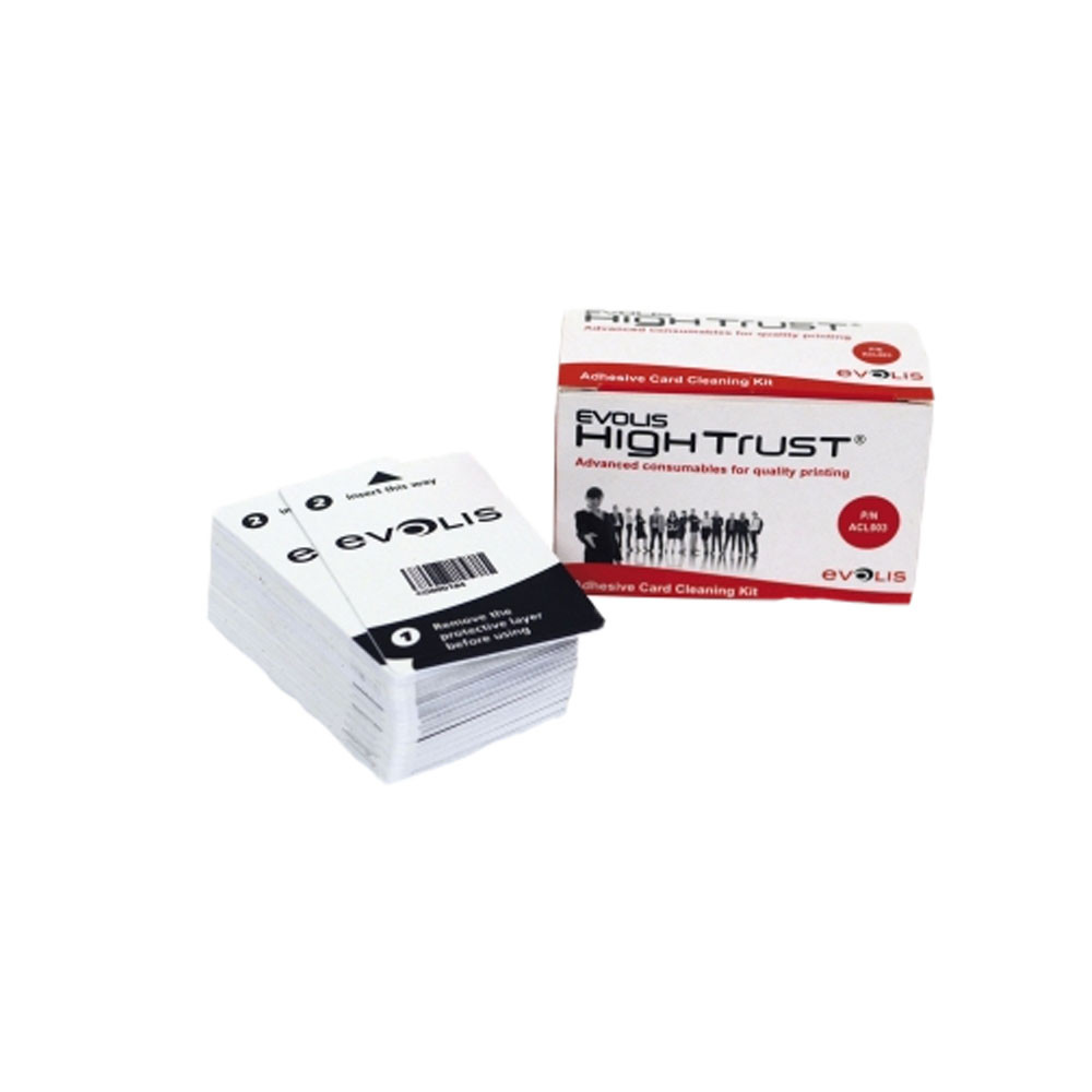 Комплект чистки для карт принтеров Evolis ACL003, (50 шт клейких карт) - фото 1 - id-p89664600