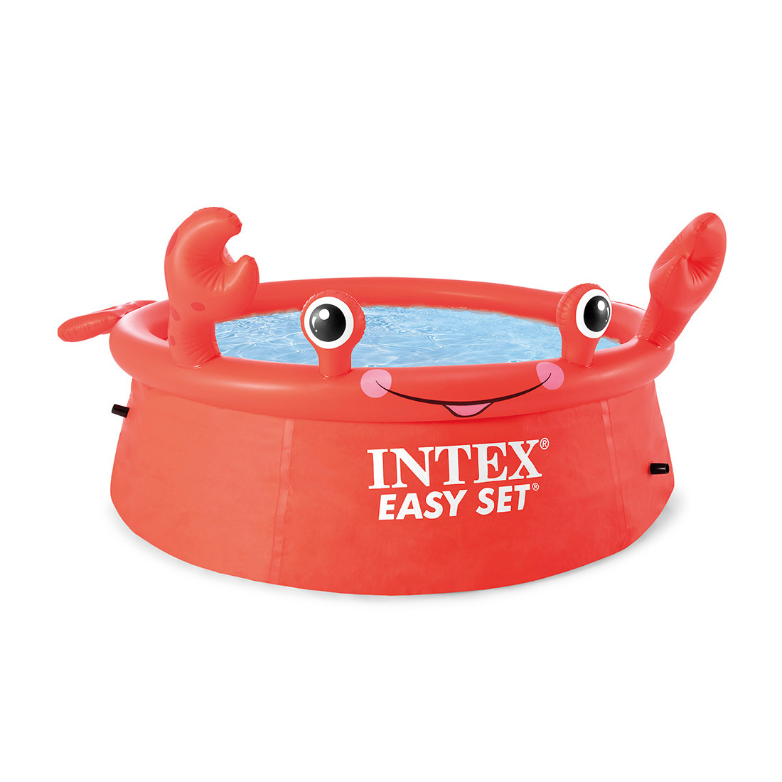 Семейный надувной бассейн Crab Easy Set 183 х 51 см, INTEX, 26100NP, Винил, 880 л., 3+, Красный - фото 1 - id-p89593437