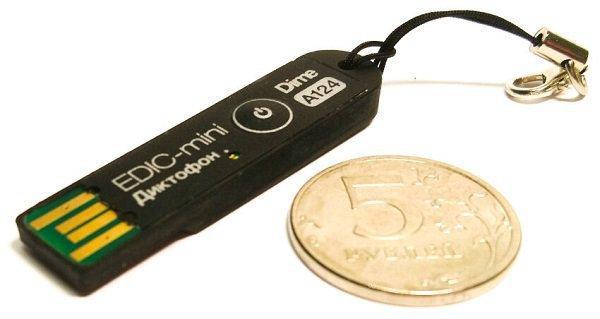 Мини-диктофон "Edic-mini Dime A124" 