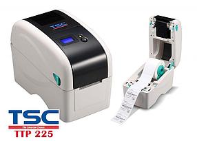 Принтер этикеток термотрансферный TSC TTP-225 (USB, RS232), white