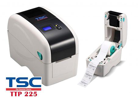 Принтер этикеток термотрансферный TSC TTP-225 (USB, RS232), white, фото 2