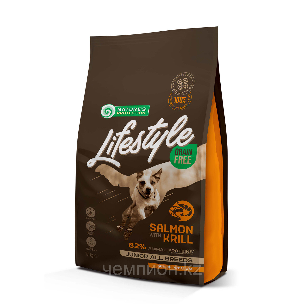 456878 NP LifeStyle Junior Salmon Krill, корм для щенков всех пород, лосось и криль, уп.10 кг.