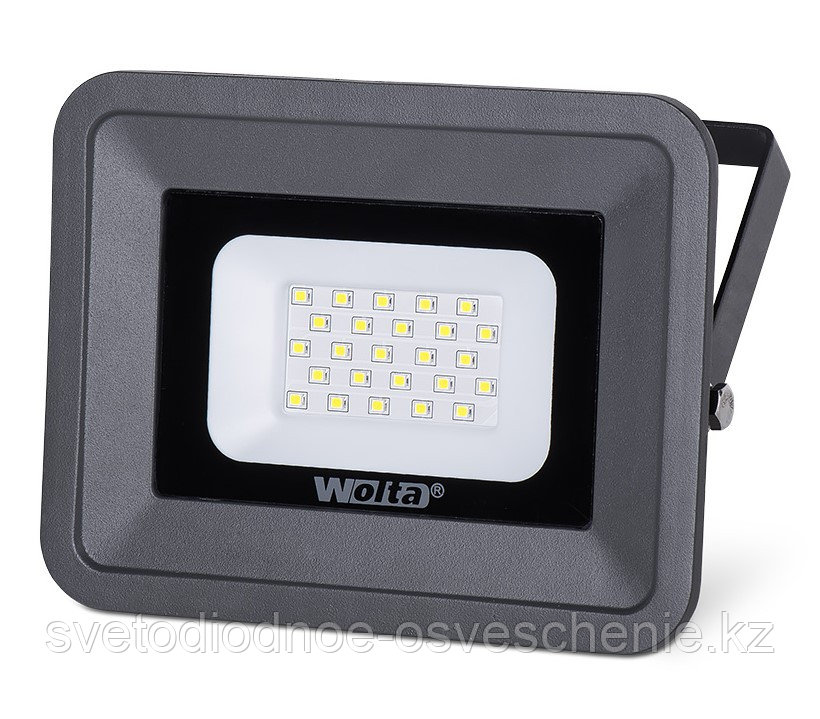 Прожектор светодиодный Wolta WFL-20W/06 20Вт 5700K 1800 лм серый IP65 150x145/110x27 1/20 - фото 1 - id-p89669335
