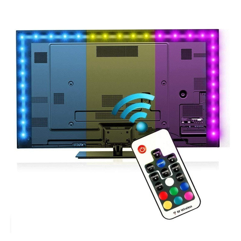 Лента RGB для фоновой подсветки компьютера, ТВ, монитора - фото 6 - id-p89669775