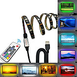 Лента RGB для фоновой подсветки компьютера, ТВ, монитора, фото 2