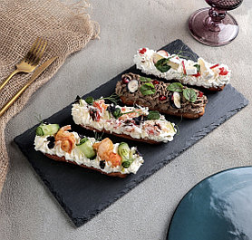 Доска для подачи из сланца Magistro Valley, 30×15 см