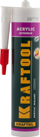 Герметик акрилово-латексный AX200 KRAFTOOL KRAFTSIL "ACRYLIC" 41251-0, фото 2