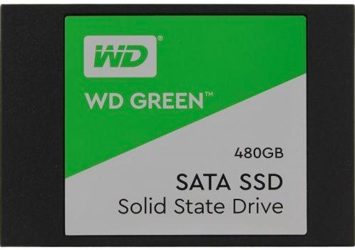 Твердотельный накопитель 480 GB SSD WD Green 2.5 Sata 3 R545Mb/s 7mm WDS480G2G0A - фото 1 - id-p87726748